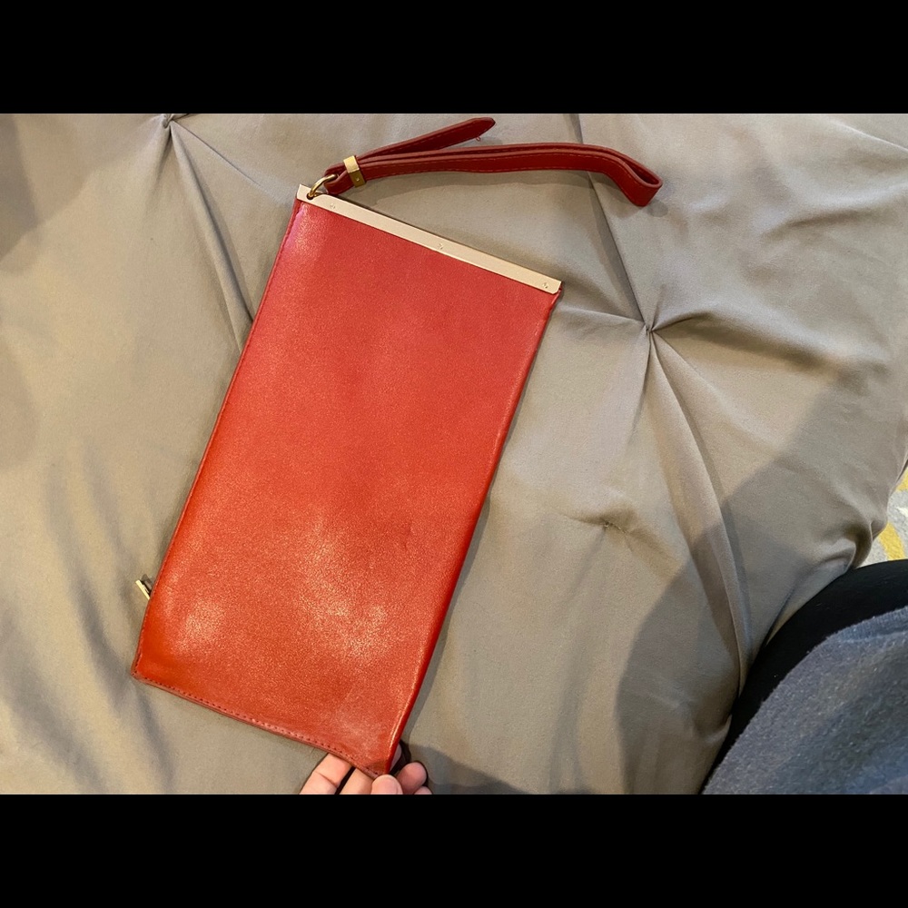 Red night clutch